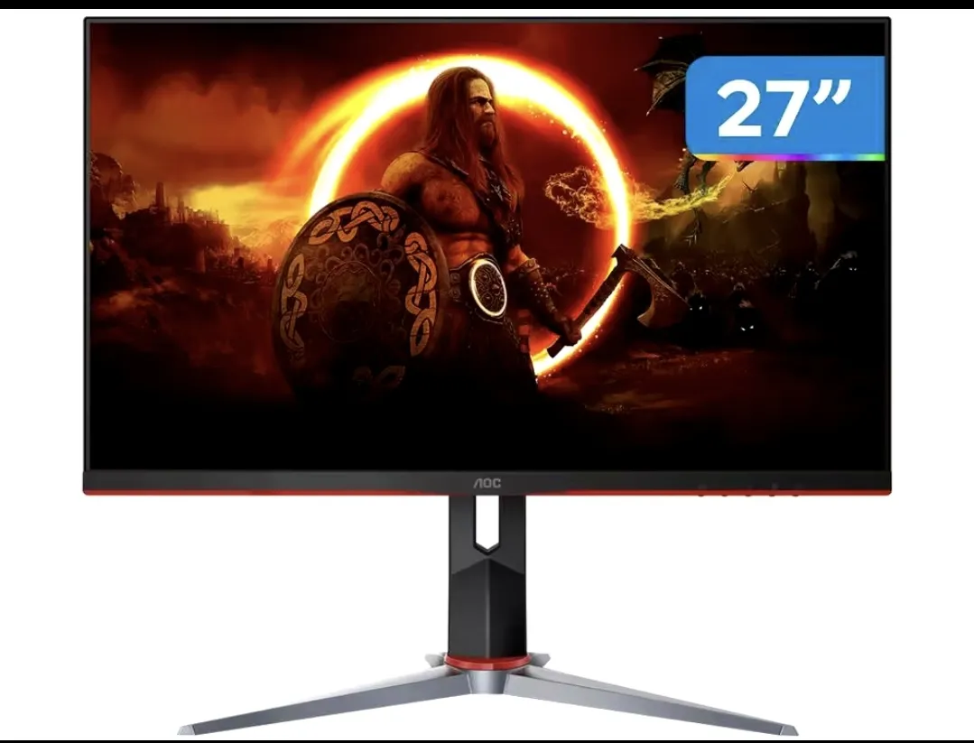 [Magalubr/Moedas R$923] Aoc Gaming Q27g2 27 Qhd 155hz Gamer Monitor